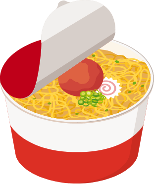 カップラーメンのイラスト